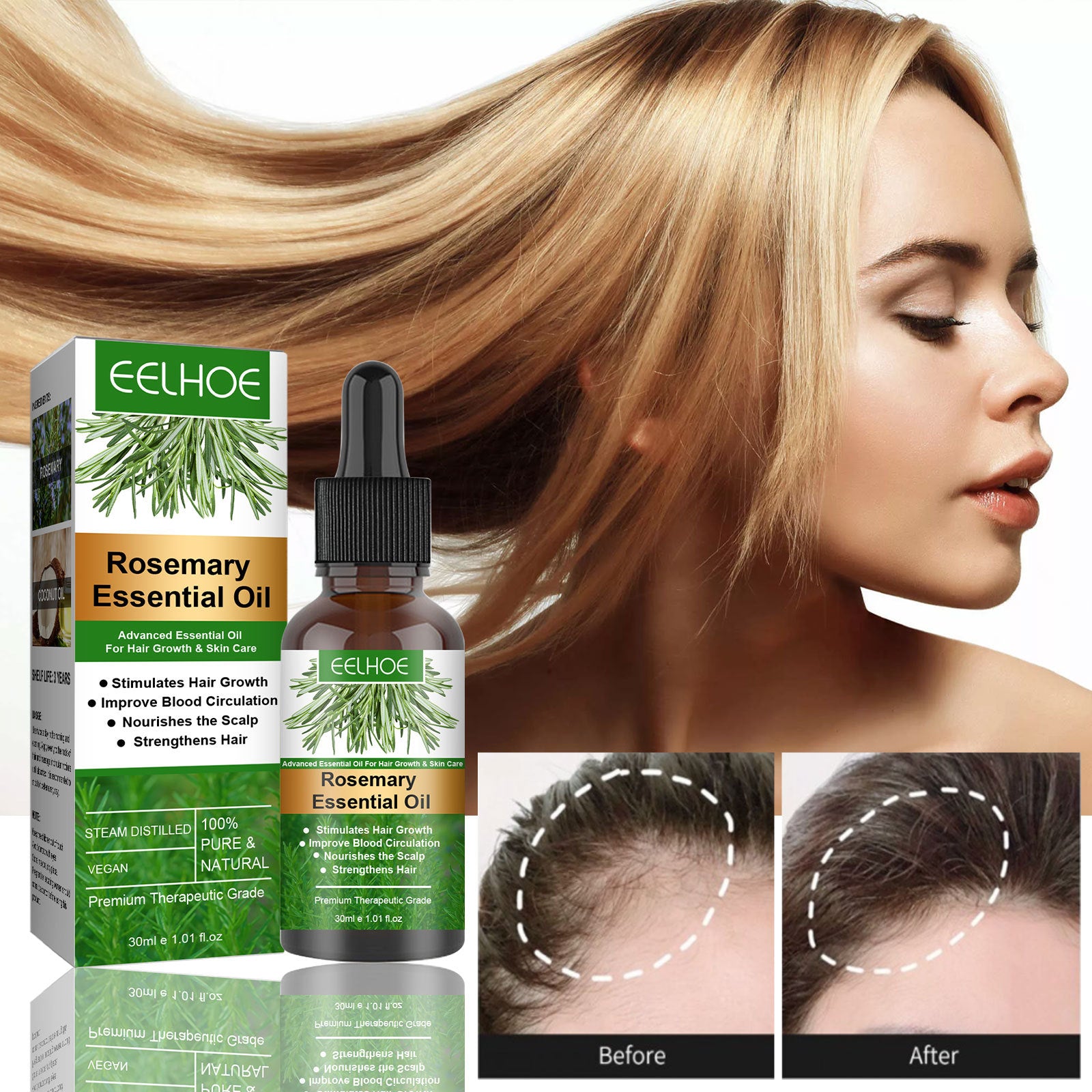 Rosemary Anti-Breakage Nourishing Hair Care Oil - Online Beauty Cart