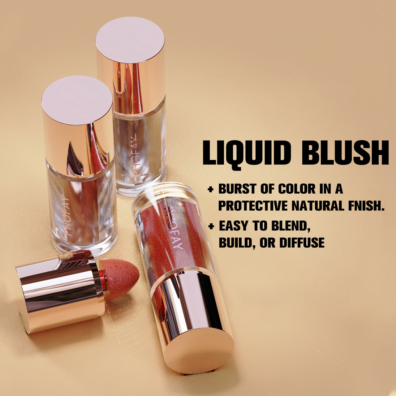 PHOFAY Mousse Liquid Blush - Online Beauty Cart