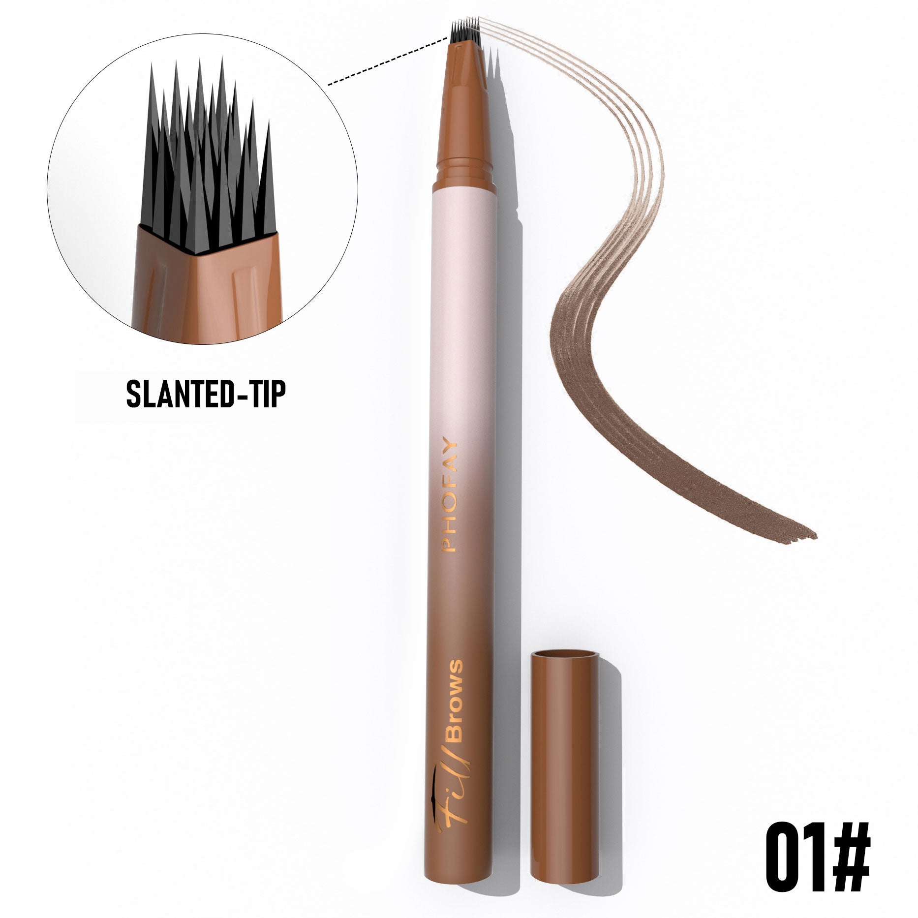 PHOFAY WATERPROOF WILD EYEBROW PENCIL - Online Beauty Cart