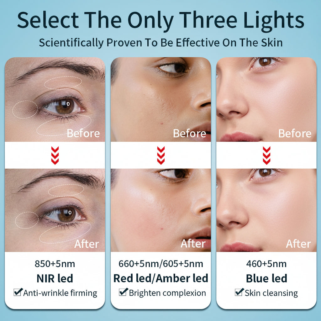 LED Light Actim Therapy Silicone Facial Mask