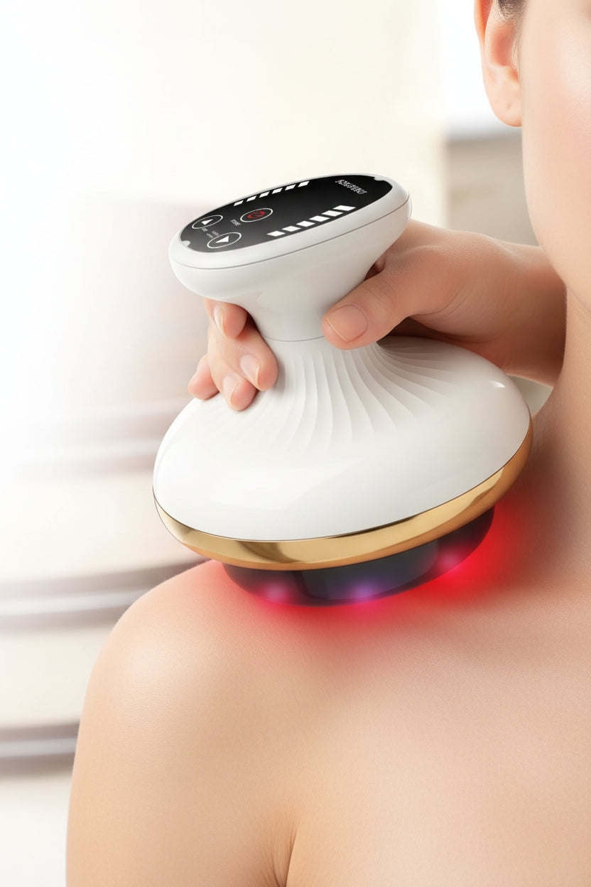 Electric Gua Sha Facial & Body Massager – Rechargeable Scraping Tool with Vibration for Lymphatic Drainage, Contouring & Glow
