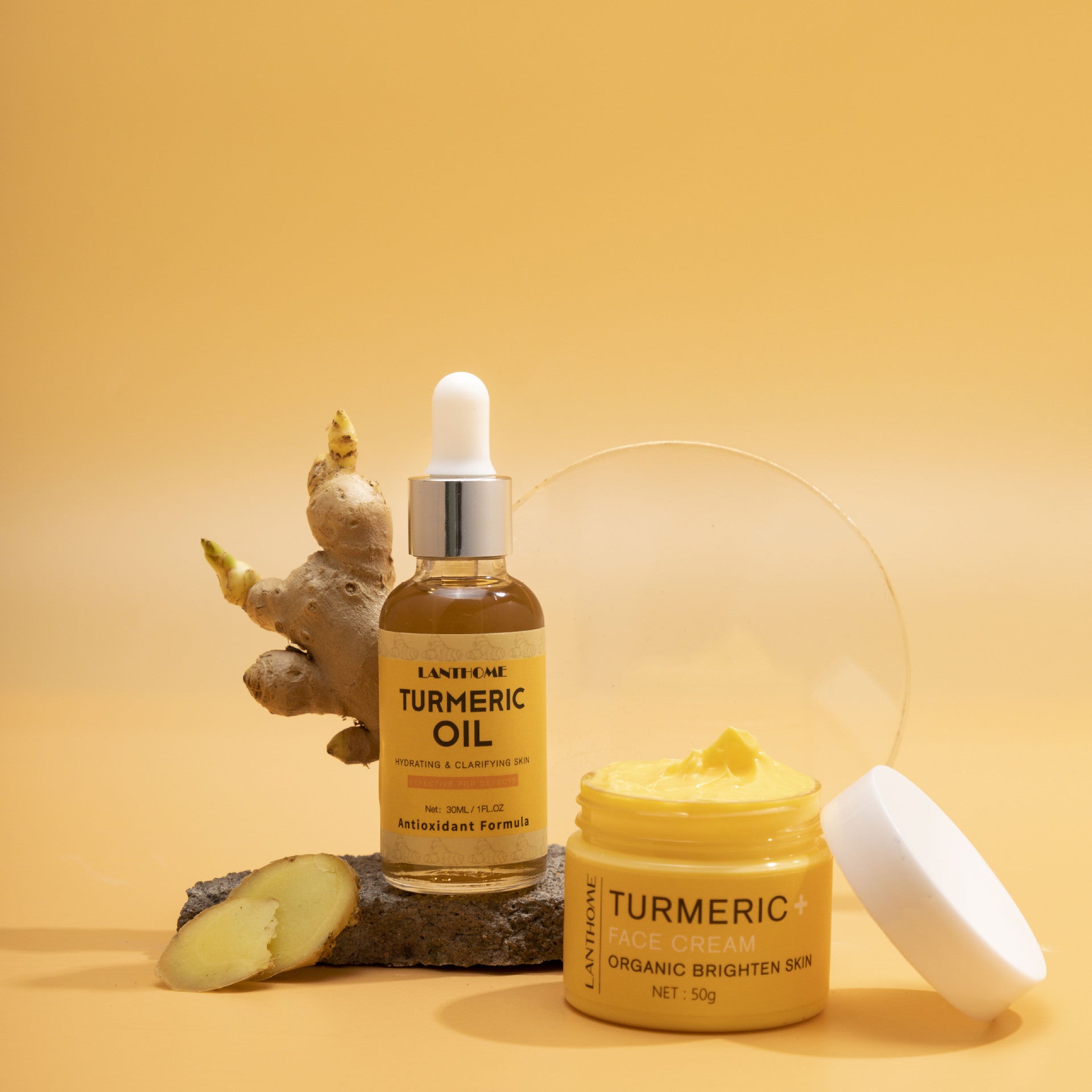 Lantehome Turmeric Essential Oil Skin Care Set - Online Beauty Cart