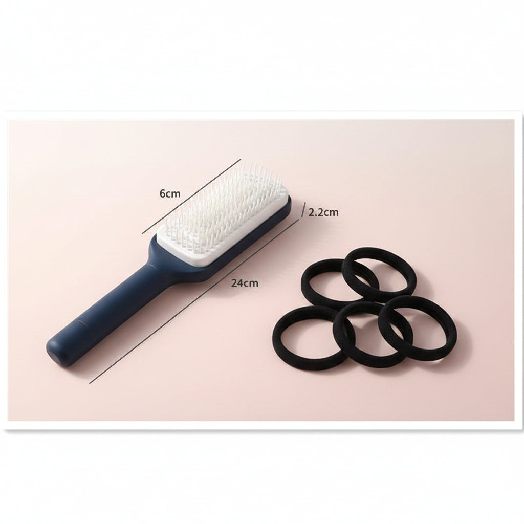 4 In 1 Self Cleaning Hair Brush