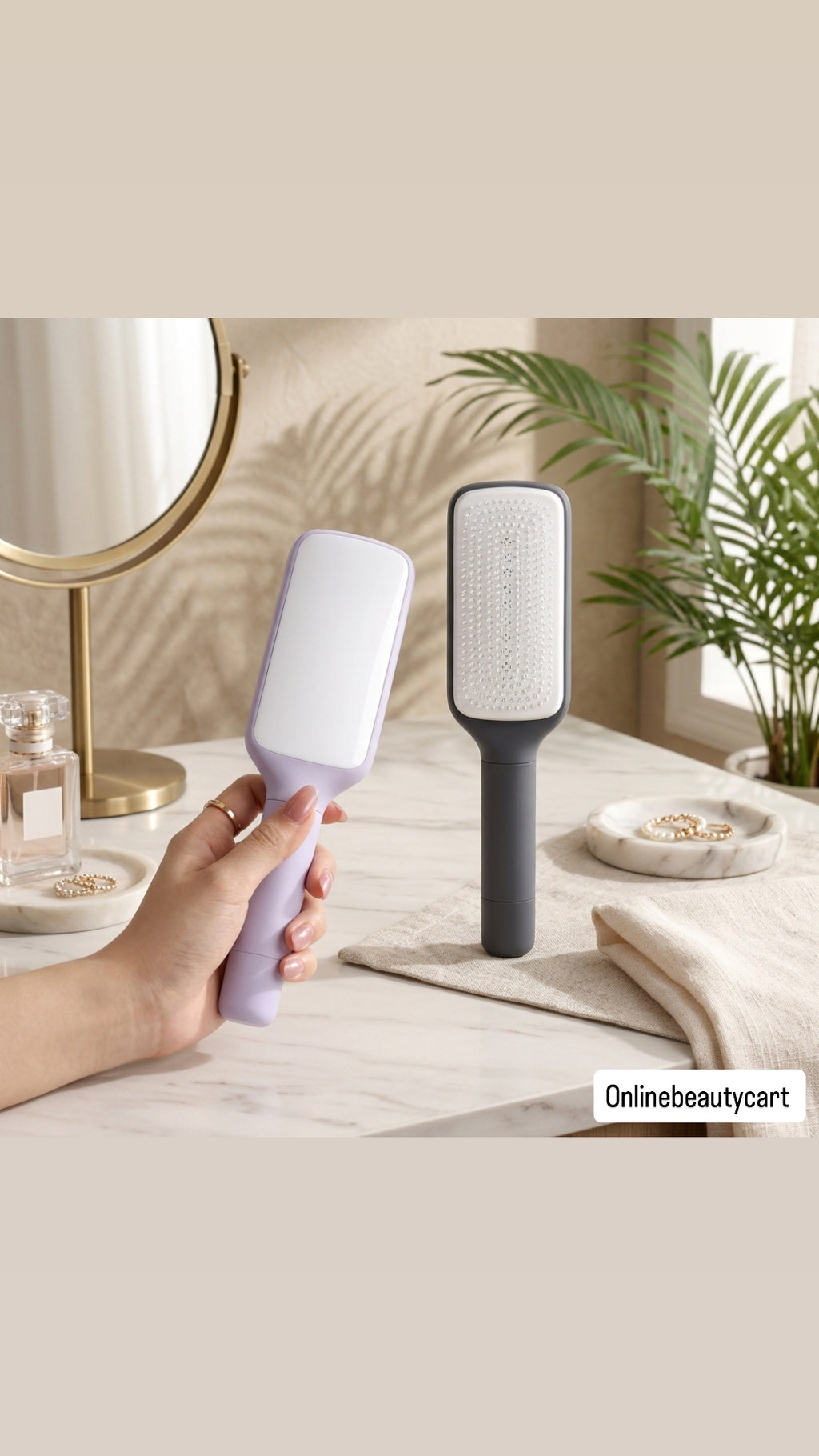 4 In 1 Self Cleaning Hair Brush