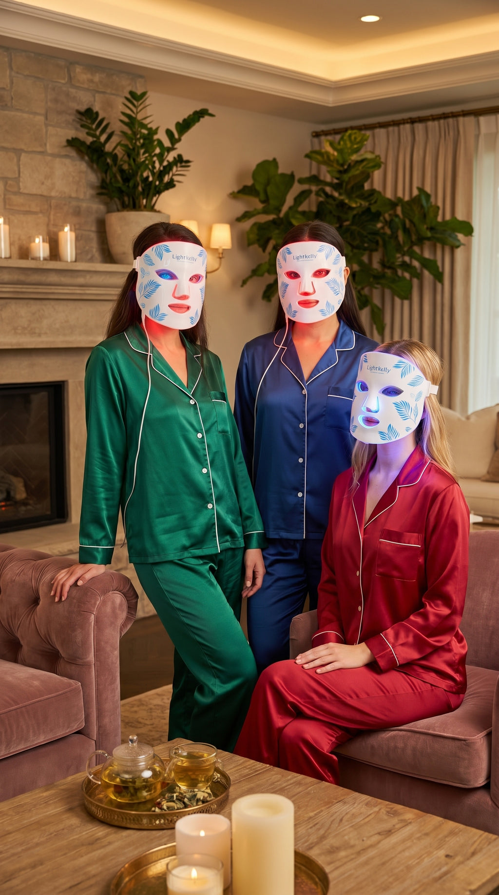 LED Light Actim Therapy Silicone Facial Mask