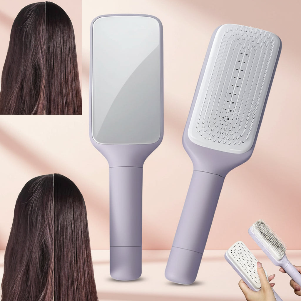 4 In 1 Self Cleaning Hair Brush