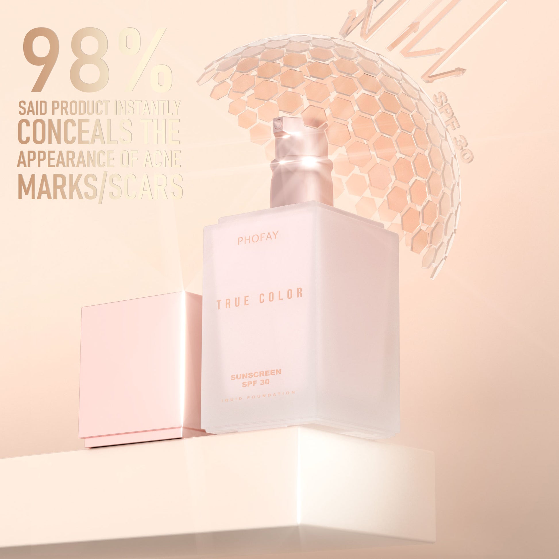 MATTE SUNSCREEN LIQUID FOUNDATION SPF 30 - Online Beauty Cart