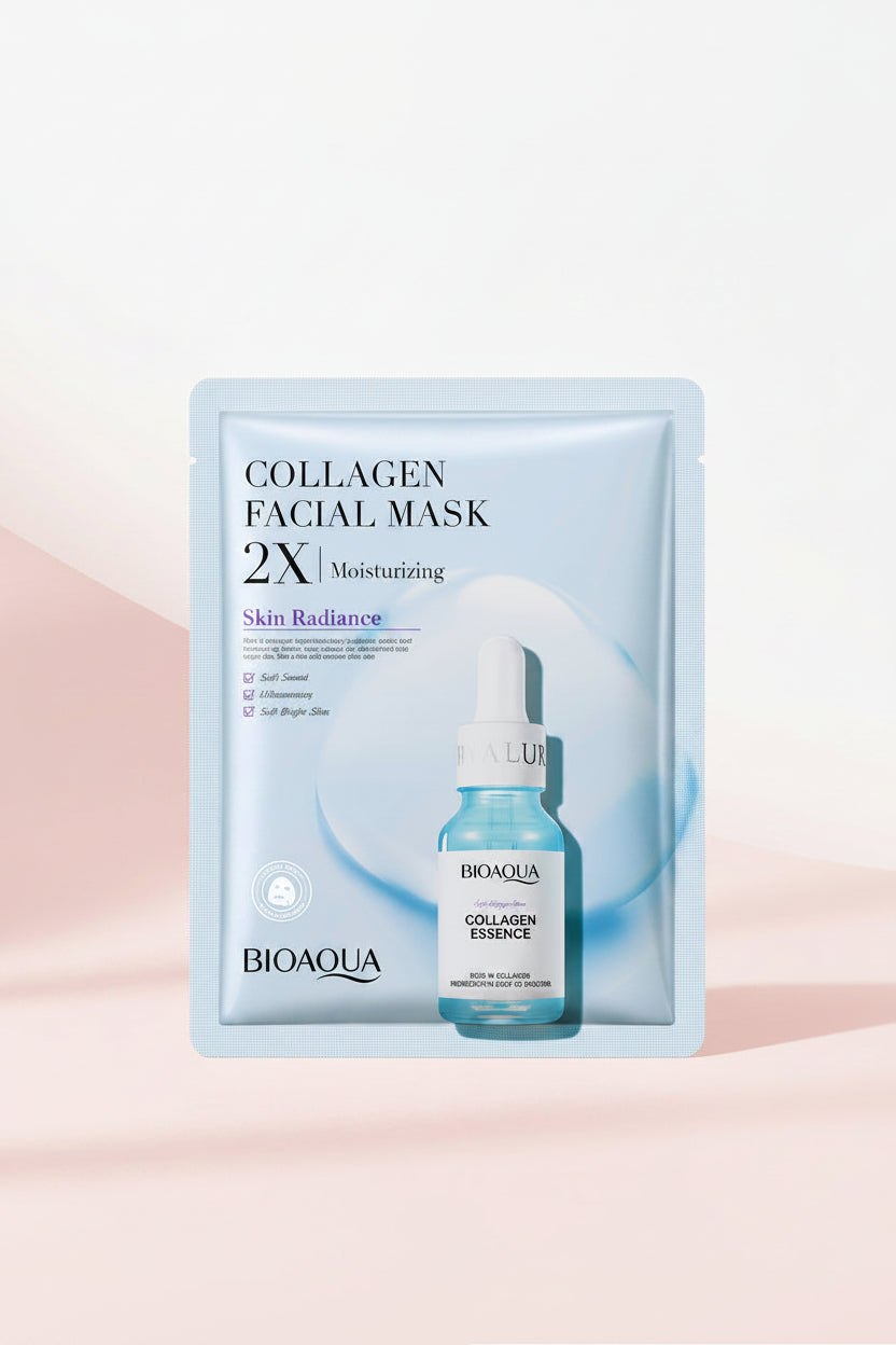 Collagen Face Mask Moisturizing Firming Face Sheet Mask Hyaluronic Acid Facial Masks Beauty Skin Care Gel Skin Care - Online Beauty Cart