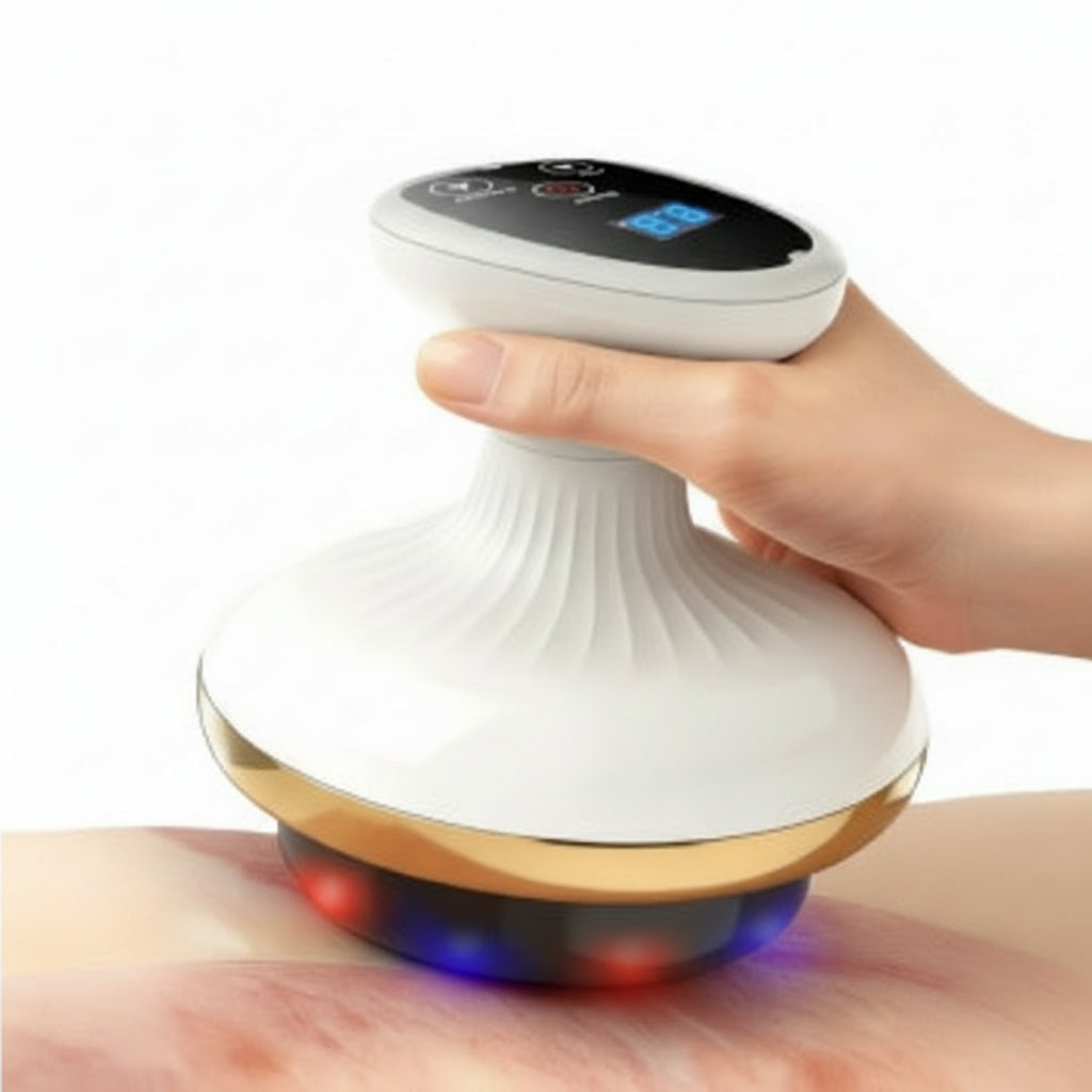 Electric Gua Sha Facial & Body Massager – Rechargeable Scraping Tool with Vibration for Lymphatic Drainage, Contouring & Glow