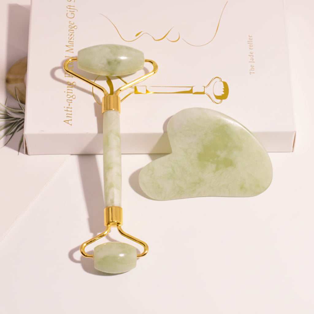 Jade Roller & Gua Sha Gift Box - Online Beauty Cart