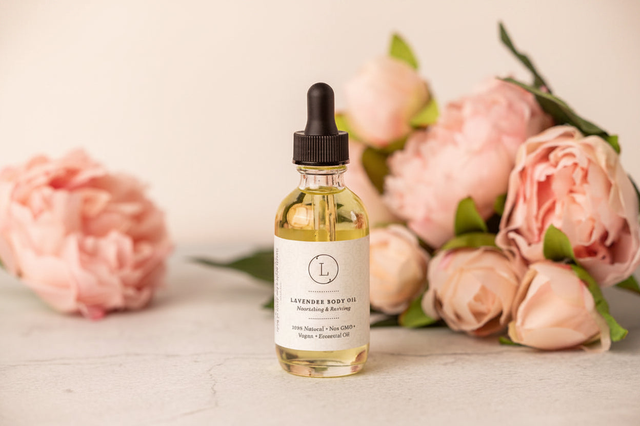Lavender Body Oil, Natural Moisturizing Body Oil