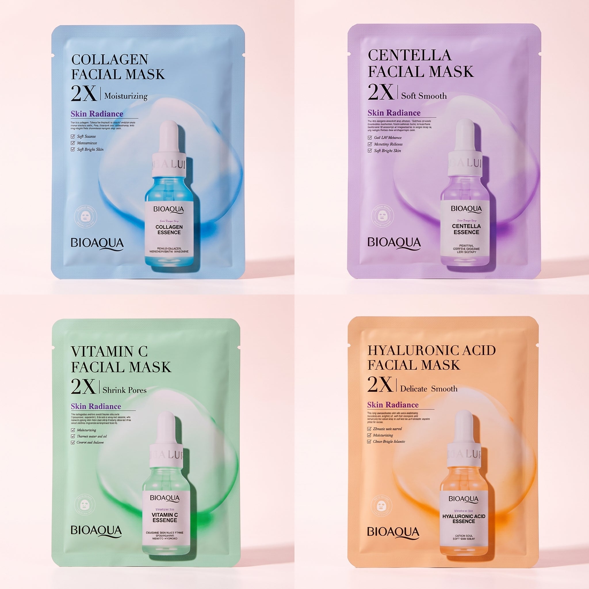 Collagen Face Mask Moisturizing Firming Face Sheet Mask Hyaluronic Acid Facial Masks Beauty Skin Care Gel Skin Care