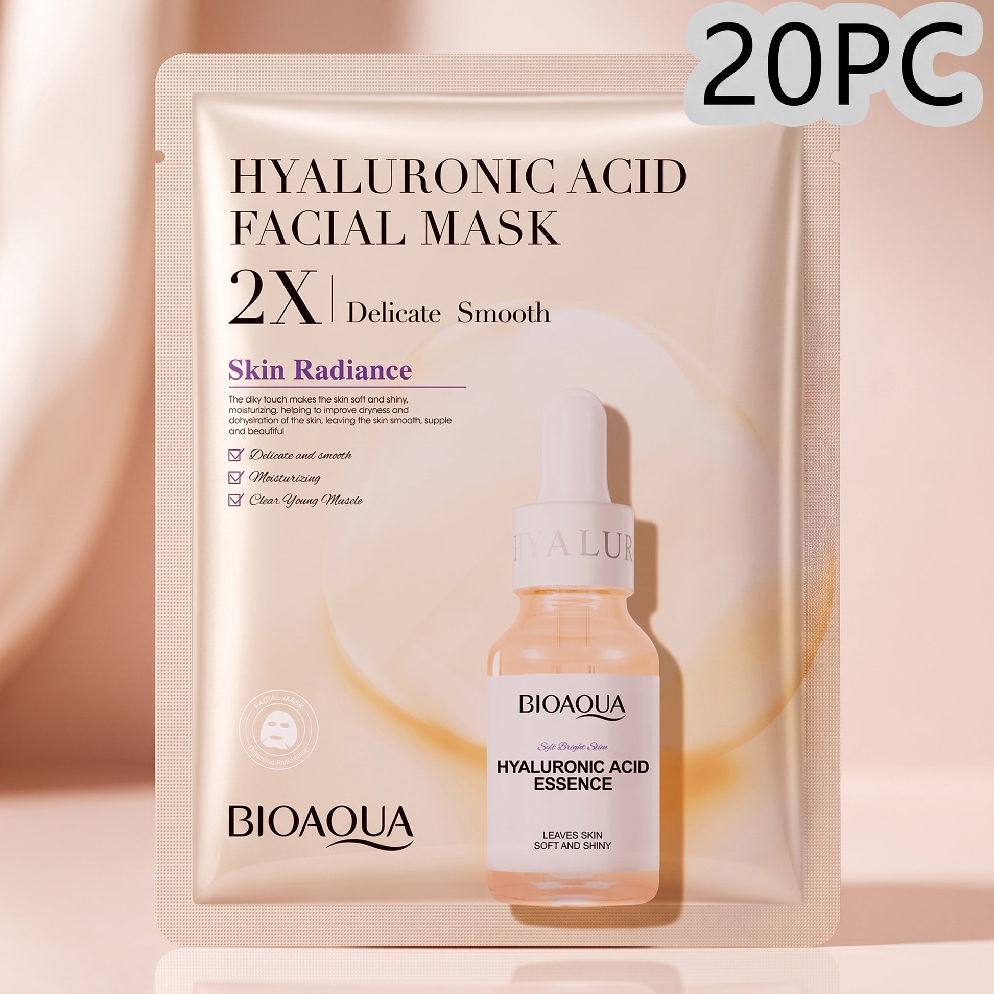 Collagen Face Mask Moisturizing Firming Face Sheet Mask Hyaluronic Acid Facial Masks Beauty Skin Care Gel Skin Care - Online Beauty Cart
